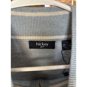 Men’s HICKEY GOLF 1/3 ZIP HENLEY LIGHT BLUE LONG SLEEVE NEW XL